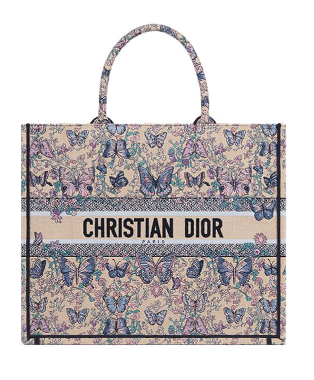 Christian Dior Large Dior Book Tote M1286 Apricot